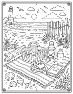 ColorNest seaside coloring preview